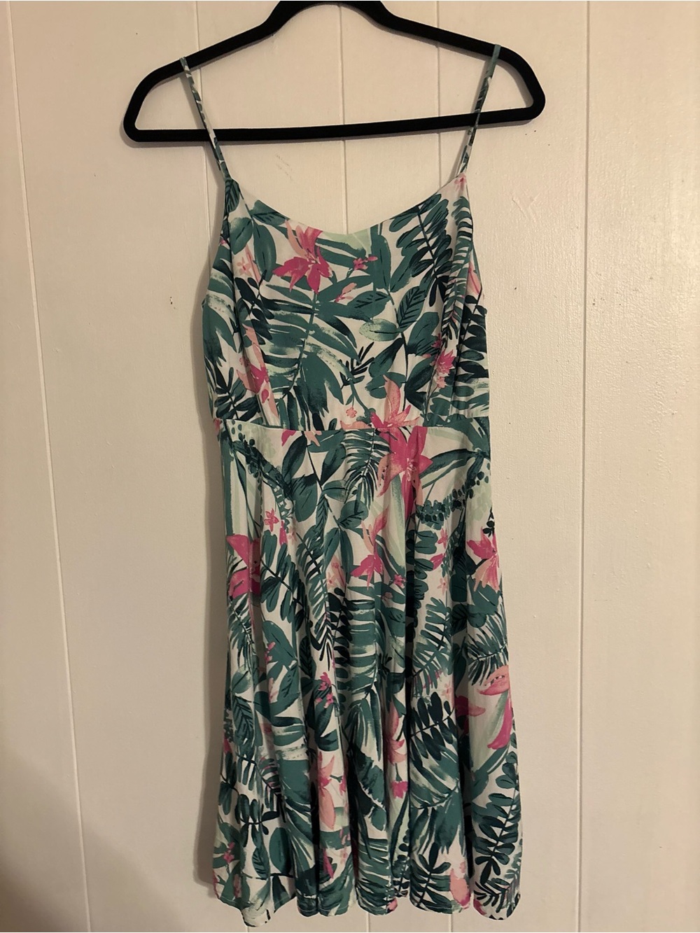 Old Navy Floral Smocked Top in Teal & Pink